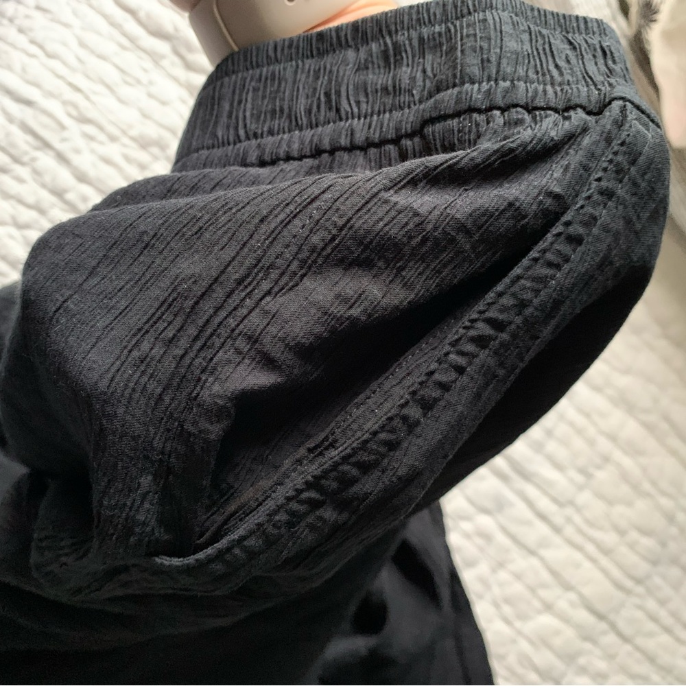 Madewell straight leg crop pants in crinkle crepe - Picture 4 of 10